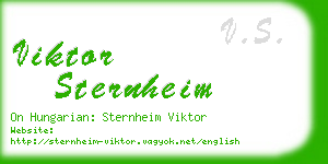 viktor sternheim business card